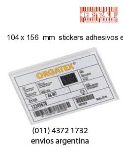 104 x 156  mm  stickers adhesivos en rollos