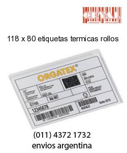 118 x 80 etiquetas termicas rollos