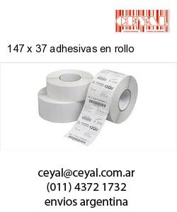 147 x 37 adhesivas en rollo