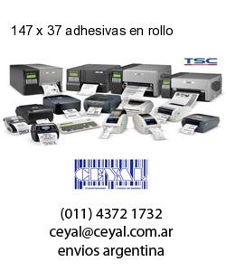 147 x 37 adhesivas en rollo