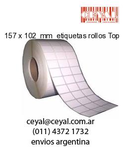 157 x 102  mm  etiquetas rollos Top