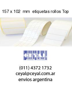 157 x 102  mm  etiquetas rollos Top