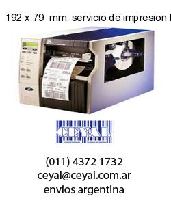 192 x 79  mm  servicio de impresion base de datos