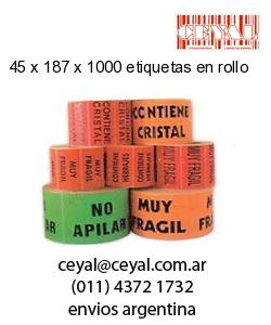 45 x 187 x 1000 etiquetas en rollo