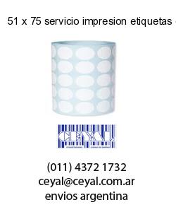 51 x 75 servicio impresion etiquetas offset