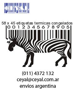 58 x 45 etiquetas termicas congelados