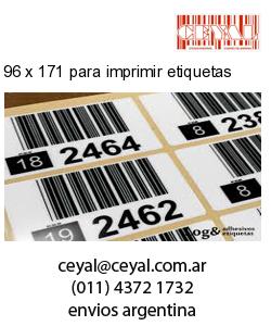 96 x 171 para imprimir etiquetas