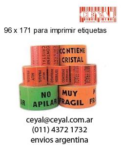 96 x 171 para imprimir etiquetas