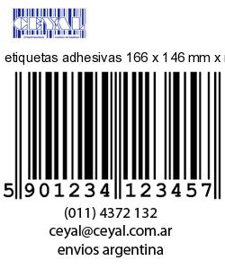 etiquetas adhesivas 166 x 146 mm x mm