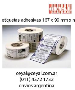 etiquetas adhesivas 167 x 99 mm x mm