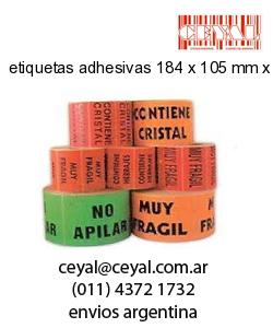 etiquetas adhesivas 184 x 105 mm x mm