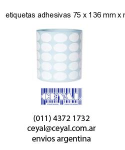 etiquetas adhesivas 75 x 136 mm x mm