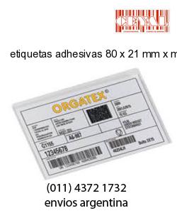 etiquetas adhesivas 80 x 21 mm x mm