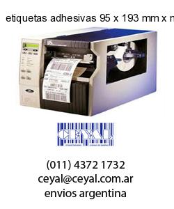 etiquetas adhesivas 95 x 193 mm x mm