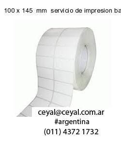 100 x 145  mm  servicio de impresion base de datos