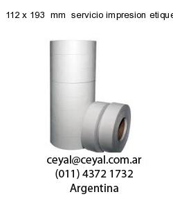 112 x 193  mm  servicio impresion etiquetas offset