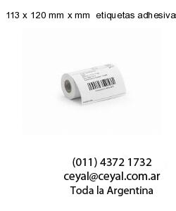 113 x 120 mm x mm  etiquetas adhesivas redondas