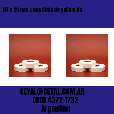 114 x 29 mm x mm Cinta de poliamida