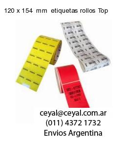 120 x 154  mm  etiquetas rollos Top