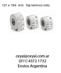 121 x 184  mm  Top termico rollo