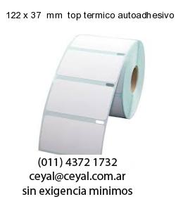 122 x 37  mm  top termico autoadhesivo