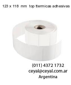 123 x 118  mm  top ttermicas adhesivas