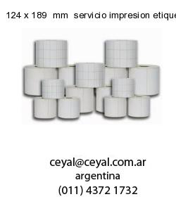 124 x 189  mm  servicio impresion etiquetas termicas