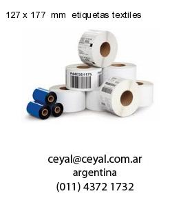 127 x 177  mm  etiquetas textiles