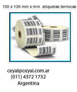 130 x 136 mm x mm  etiquetas termicas congelados