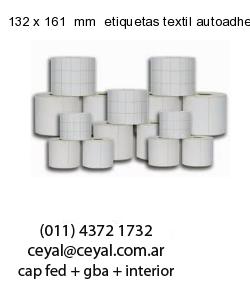 132 x 161  mm  etiquetas textil autoadhesivas