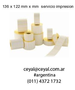 136 x 122 mm x mm  servicio impresion etiquetas correlativas