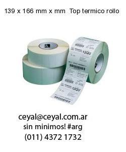 139 x 166 mm x mm  Top termico rollo
