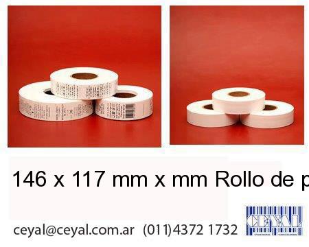 146 x 117 mm x mm Rollo de poliamida