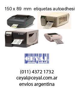 150 x 89  mm  etiquetas autoadhesivas redondas