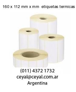 160 x 112 mm x mm  etiquetas termicas balanzas
