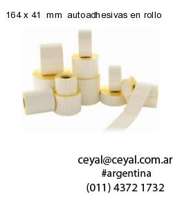 164 x 41  mm  autoadhesivas en rollo