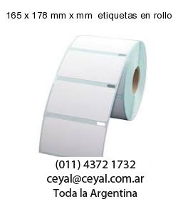 165 x 178 mm x mm  etiquetas en rollo