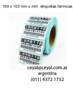 169 x 103 mm x mm  etiquetas termicas congelado