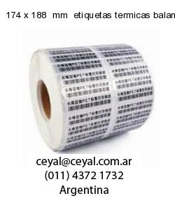 174 x 188  mm  etiquetas termicas balanzas