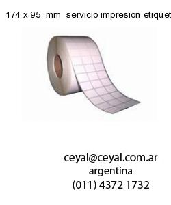 174 x 95  mm  servicio impresion etiquetas opp