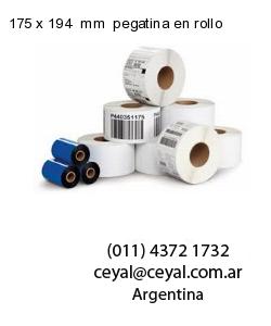 175 x 194  mm  pegatina en rollo