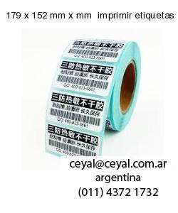 179 x 152 mm x mm  imprimir etiquetas