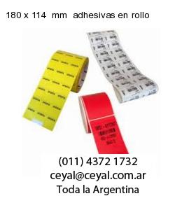 180 x 114  mm  adhesivas en rollo