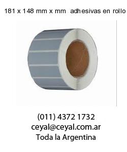 181 x 148 mm x mm  adhesivas en rollo
