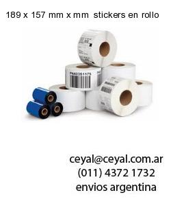 189 x 157 mm x mm  stickers en rollo