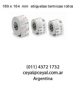 189 x 164  mm  etiquetas termicas rollos