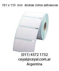 191 x 110  mm  stickes rollos adhesivos