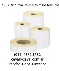 196 x 187  mm  etiquetas rollos termicos