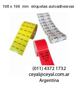 198 x 196  mm  etiquetas autoadhesivas redondas