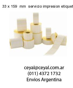 33 x 159  mm  servicio impresion etiquetas termicas